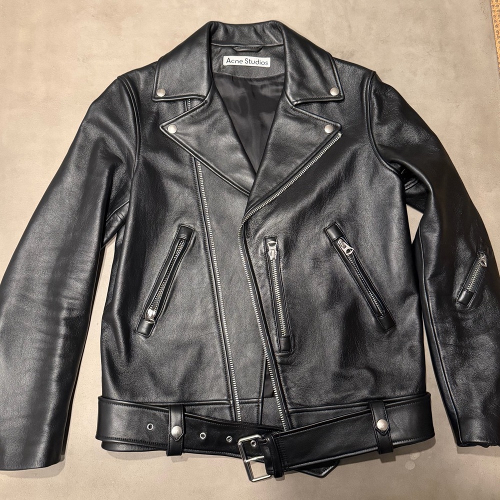 Acne Black Biker Jacket